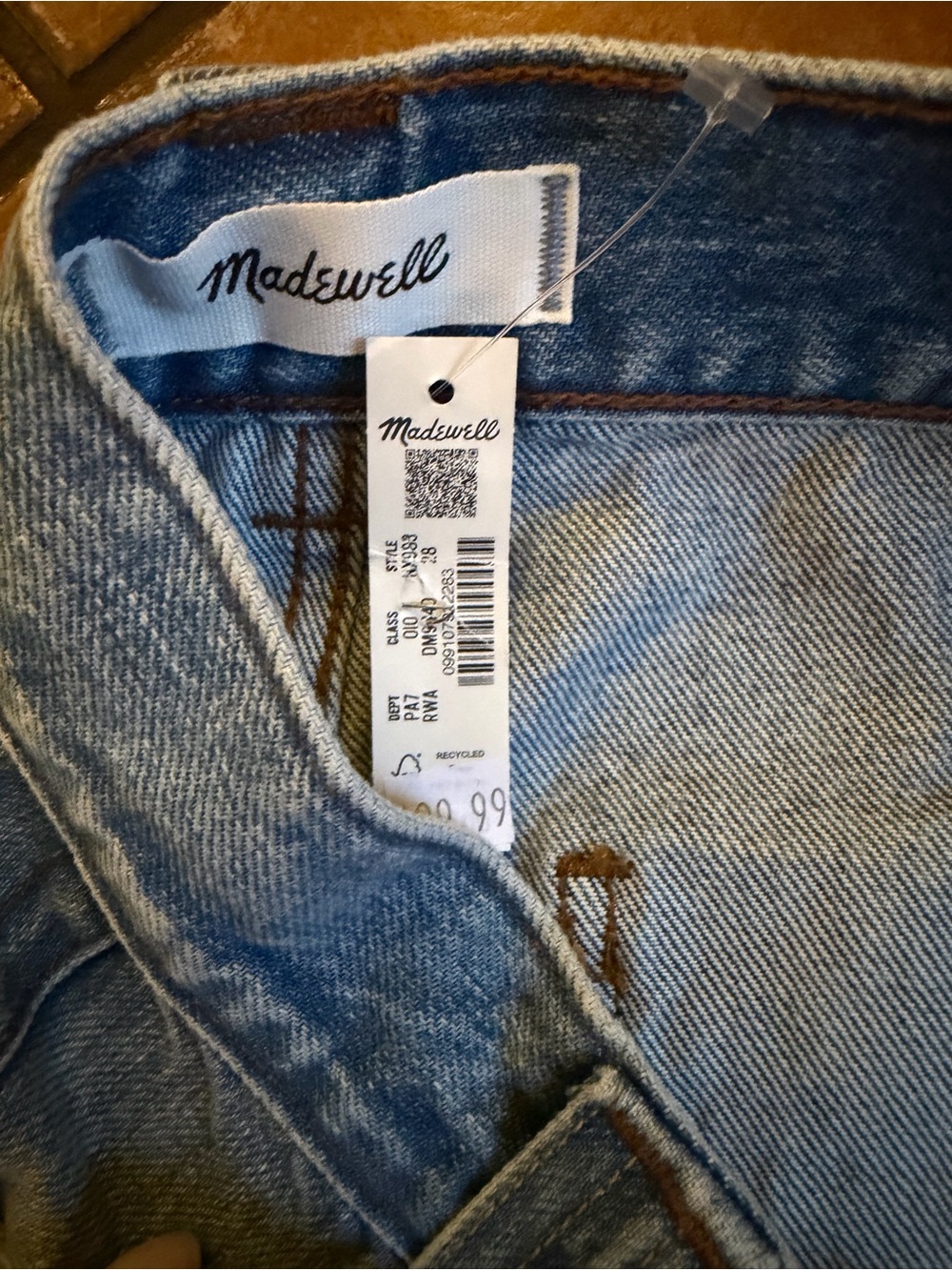 MADEWELL SIZE 28 The Balloon Jean NY983 $148 - Picture 8 of 9